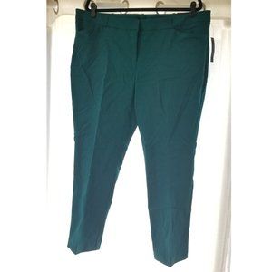 Worthington Slim Fit Ankle Pant | Teal | Size 18